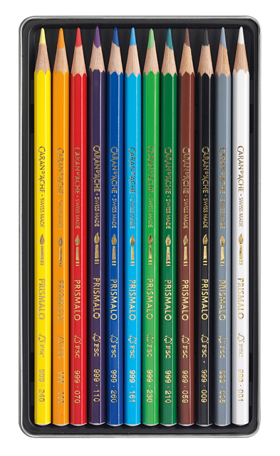 Kleurpotloden Caran d'Ache Prismalo 12 stuks assorti — Foto 2 von 2