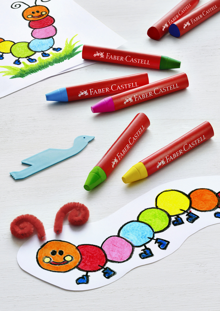 Waskrijt Faber-Castell driehoekig assorti set à 12 stuks — Foto 2 von 2