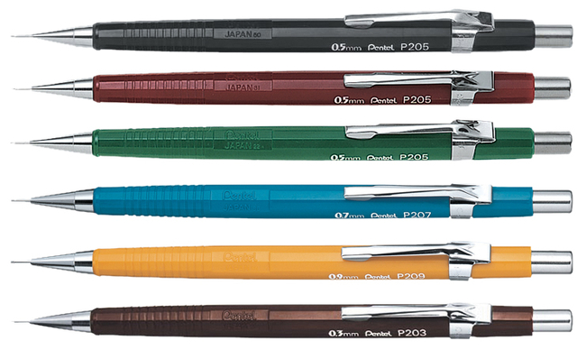 Vulpotlood Pentel P205 HB 0.5mm zwart — Foto 2 von 2