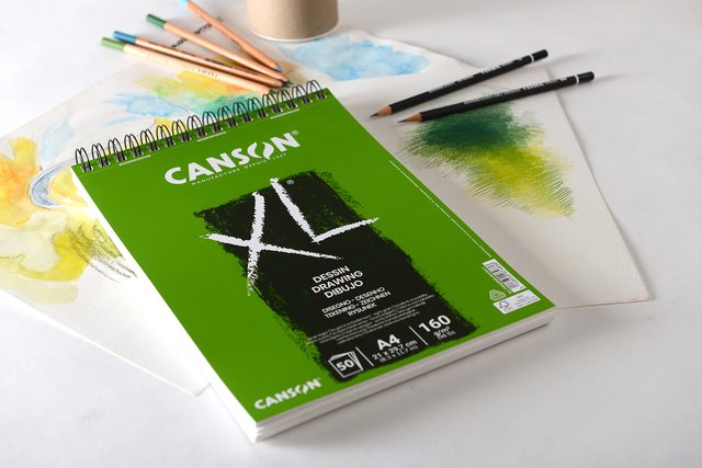 Tekenblok Canson XL Dessin A3 160gr spiraal 50 vel — Foto 2 von 2