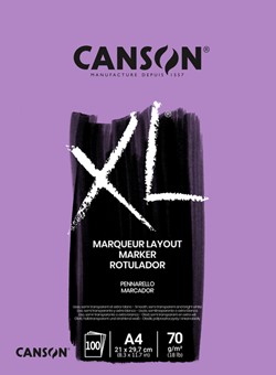 Tekenblok Canson XL Marker A4 70gram 100 vel