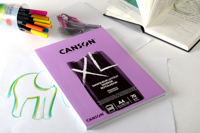 Tekenblok Canson XL Marker A3 70gram 100 vel — Foto 2 von 2
