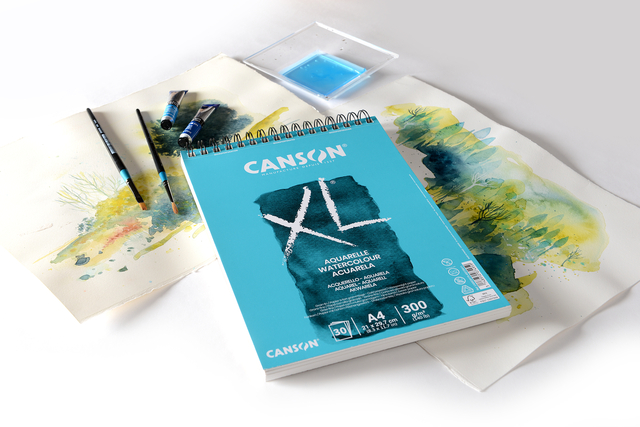 Aquarelblok Canson XL A3 30 vel 300gr spiraal — Foto 2 von 2