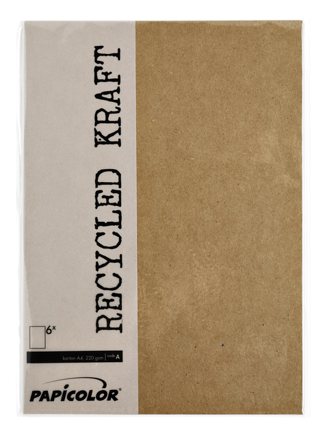 Kopieerpapier Papicolor A4 100gr 12 vel kraft bruin — Photo 2 sur 2