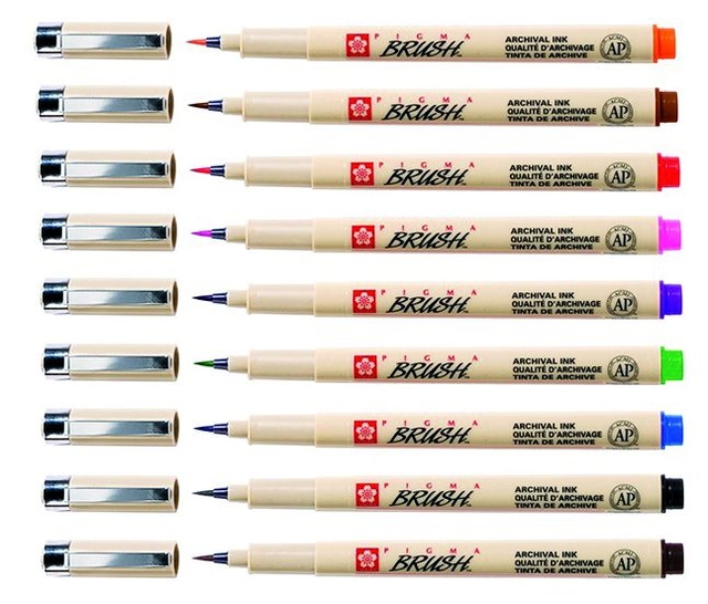Brushstift Bruynzeel Sakura Pigma assorti 9 stuks — Foto 2 von 2