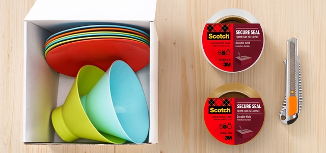 Verpakkingstape Scotch Secure Seal 50mmx66m bruin 6 rollen — Foto 2 von 2