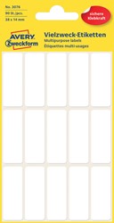 Etiket Avery 3076 38x14mm wit 90 stuks