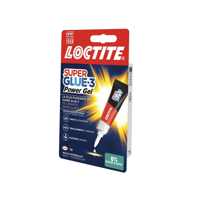 Secondelijm Loctite Powerflex GEL tube 3 gram op blister — Foto 2 von 2