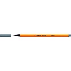 Fineliner STABILO point 88/96 fijn donkergrijs