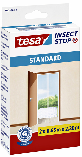 Insectenhor tesa® Insect Stop STANDARD deur 2x 0,65x2,20m antraciet — Photo 2 sur 2