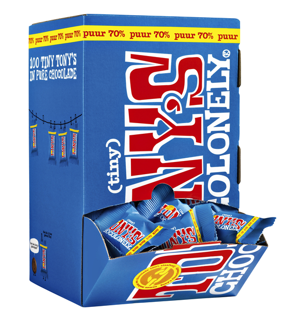 Chocolade Tony's Chocolonely tiny puur doos 100 st — Photo 2 sur 2
