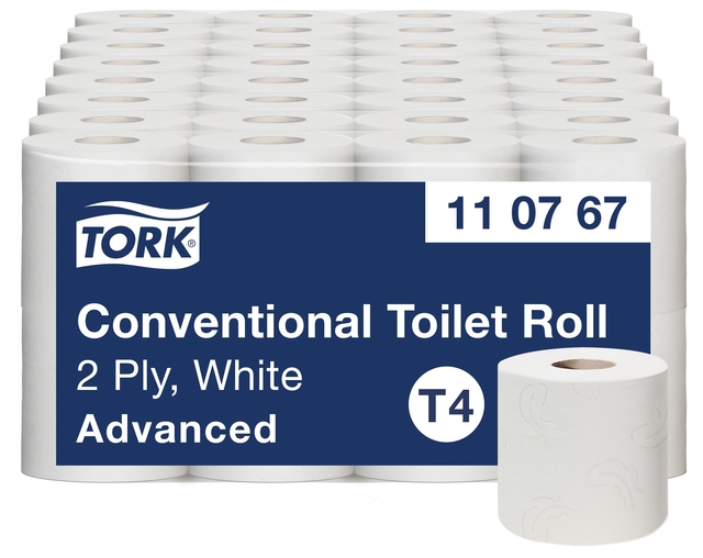 Toiletpapier Tork T4 Advanced 2-laags 250 vel wit 110767