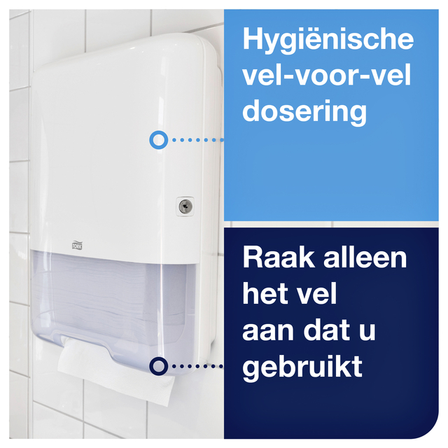 Handdoekdispenser Tork H3 Elevation wit 553000 — Foto 2 von 2
