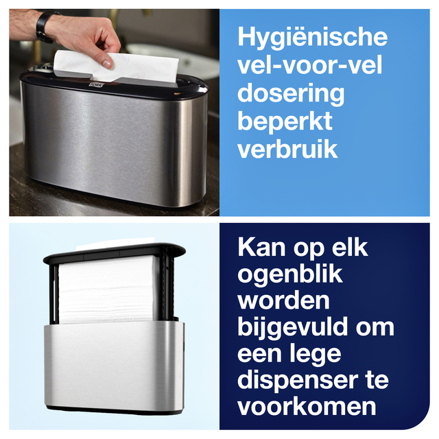 Handdoekdispenser Tork Express Image lijn Countertop Multifold H2 rvs 460005 — Photo 2 sur 2