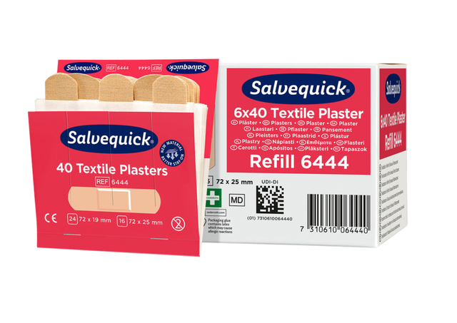 Pleisters Salvequick navulling textiel 6x 40 stuks — Foto 2 van 2