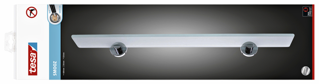 Planchet tesa® Smooz glas hoogglans verchroomd metaal zelfklevend — Photo 2 sur 2