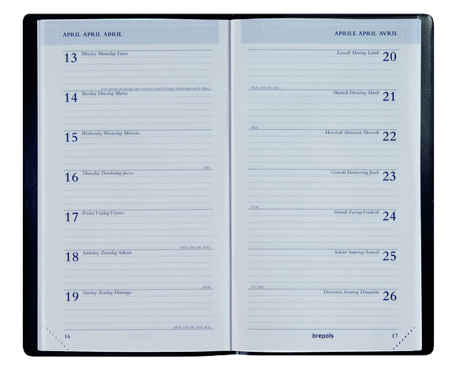 Agenda 2027 Brepols Breplan Genova 7dagen/1pagina zwart — Foto 2 van 2