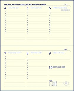 Agendavulling 2027 Ryam Memoplan 7 Compact 7 dagen/2pagina's landscape crème