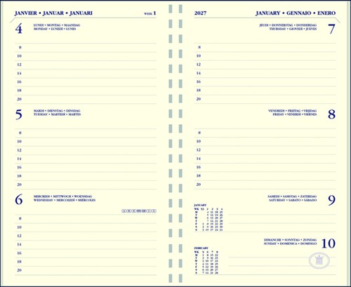 Agendavulling 2025 Ryam Memoplan 7 7dagen/2pagina's