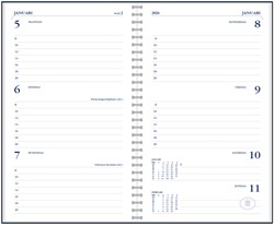 Agendavulling 2027 Ryam Memoplan 7 7dagen/2pagina's wit