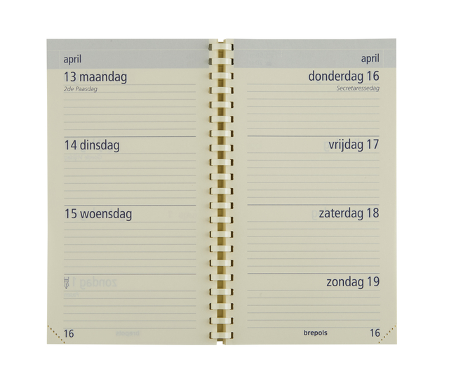 Agendavulling 2027 Brepols Optivision Pocket 7dagen/2pagina's