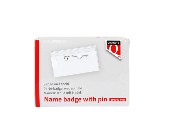Badge Quantore met speld 40x60mm — Foto 2 von 2