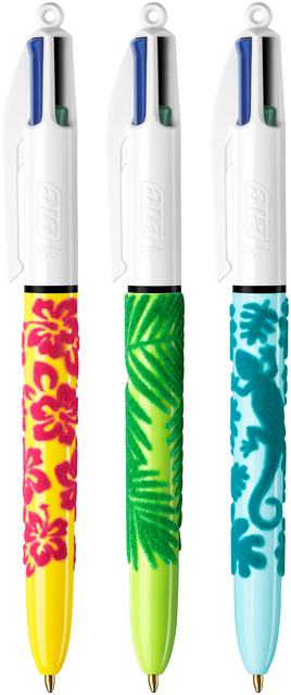 Balpen Bic 4kleuren velours medium assorti — Foto 2 van 2