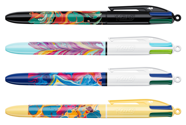 Balpen Bic 4kleuren medium Hydro ass — Foto 2 van 2