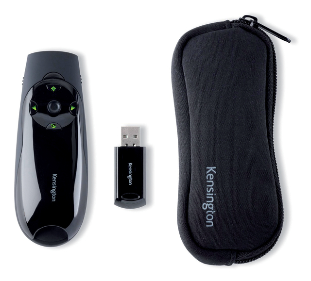 Presenter met groene laserpointer Kensington Expert