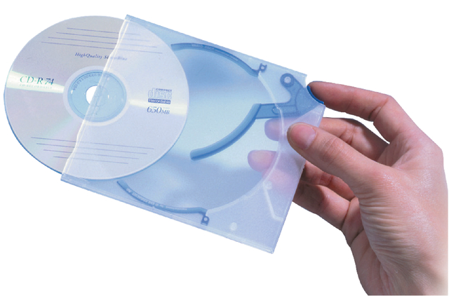 Cd opbergbox Quickflip standaard blauw 5 stuks — Foto 2 von 2