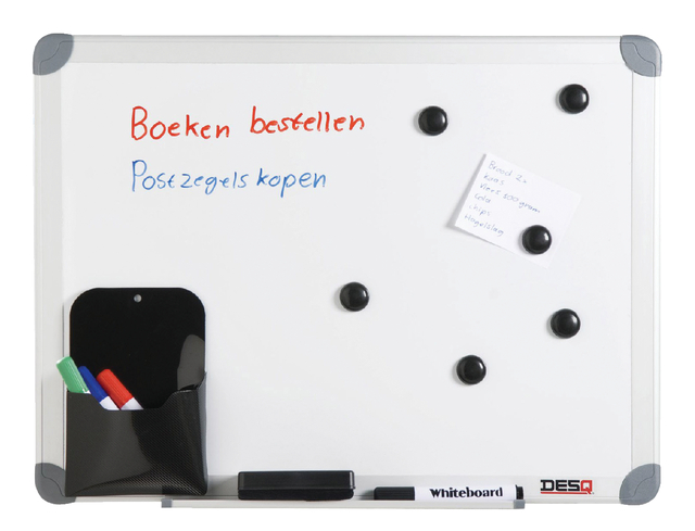 Whiteboard Desq 450x600mm in kunststof draagtas