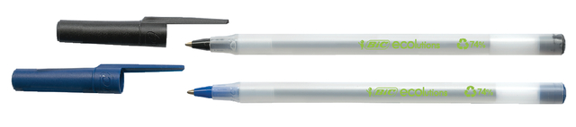 Balpen Bic Ecolutions round stic medium blauw — Foto 2 von 2