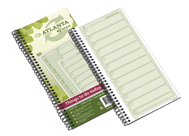 Things to do Djois Atlanta recycled papier Today 297x140mm 80vel 70gr groen