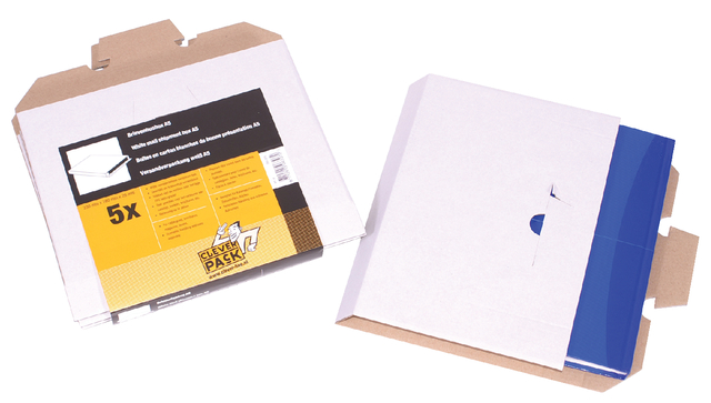 Brievenbusbox CleverPack A5 230x160x26mm karton wit pak à 5 stuks — Photo 2 sur 2