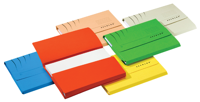 Pocketmap Secolor folio 100% gerecycled karton 250gr blauw — Foto 2 von 2