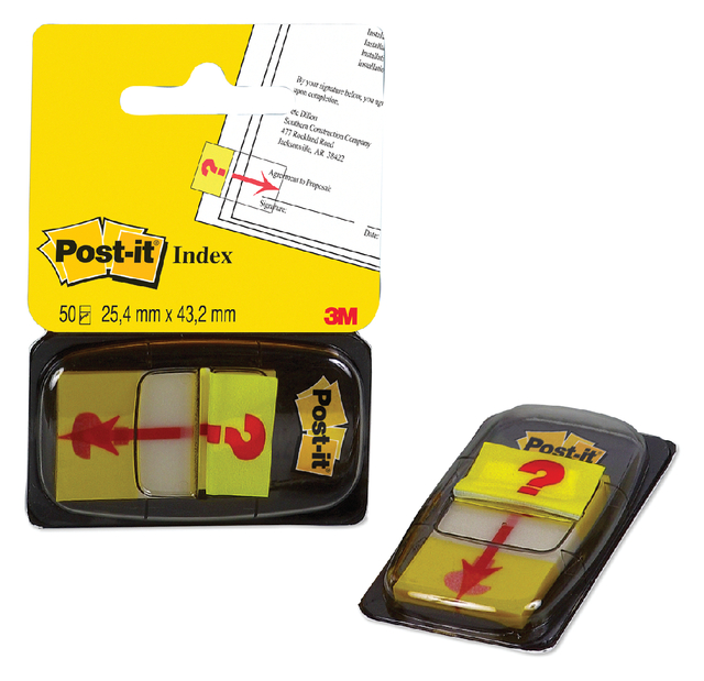 Indextabs Post-it 68031 25,4x43.2mm " hier ondertekenen" geel — Foto 2 von 2
