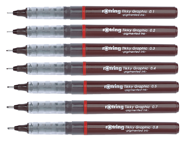 Fineliner rOtring Tikky Graphic 0.1mm — Foto 2 van 2