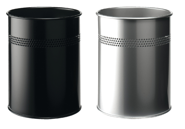 Papierbak Durable 3300-23 15 liter 30mm perforatie zilver — Foto 2 van 2