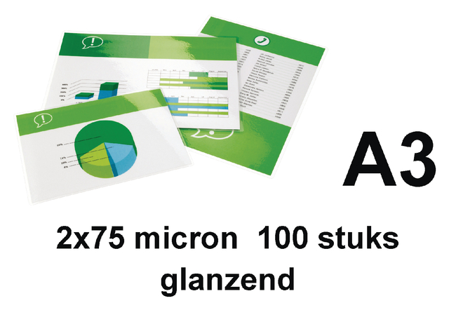 Lamineerhoes Quantore A3 2x75micron 100 stuks — Foto 2 von 2