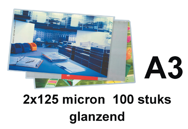 Lamineerhoes Quantore A3 2x125micron 100 stuks — Foto 2 von 2