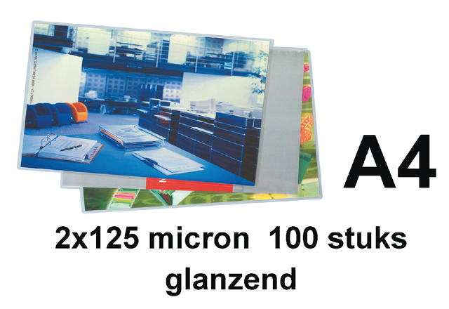 Lamineerhoes Quantore A4 2x125micron 100 stuks — Foto 2 von 2
