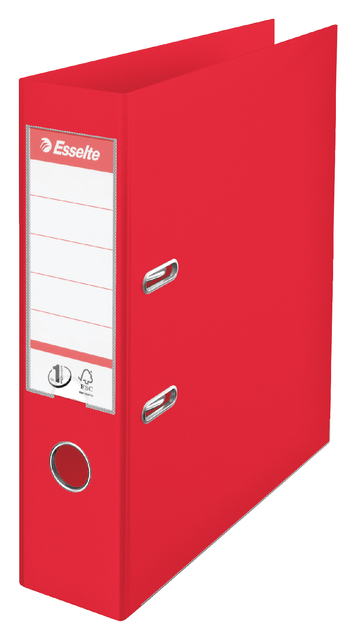Ordner Esselte No.1 Power VIVIDA 75mm 30% gerecycled PP folie rood