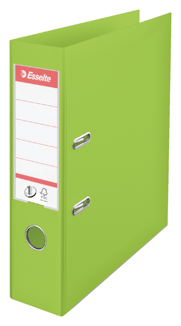 Ordner Esselte No.1 Power VIVIDA 75mm 30% gerecycled PP folie groen