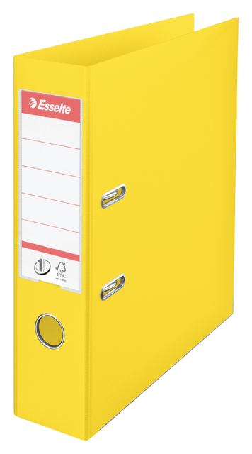 Ordner Esselte No.1 Power VIVIDA 75mm 30% gerecycled PP folie geel