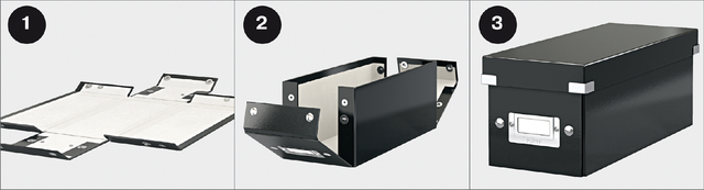 Opbergdoos Leitz Click & Store WOW groot 369x200x482mm zwart — Foto 2 von 2