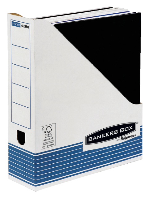 Tijdschriftcassette Bankers Box System A4  wit blauw — Foto 2 von 2