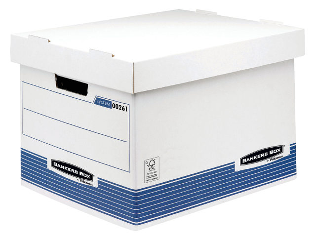Archiefdoos Bankers Box System standaard wit blauw — Foto 2 von 2
