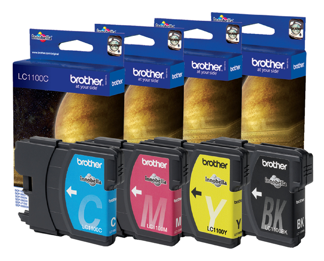 Inktcartridge Brother LC-1100Y geel — Foto 2 von 2
