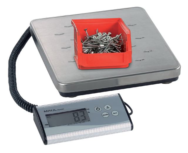 Pakketweger MAUL Cargo 120kg metalen plateau 27x27cm +9V batterij zilver — Foto 2 von 2
