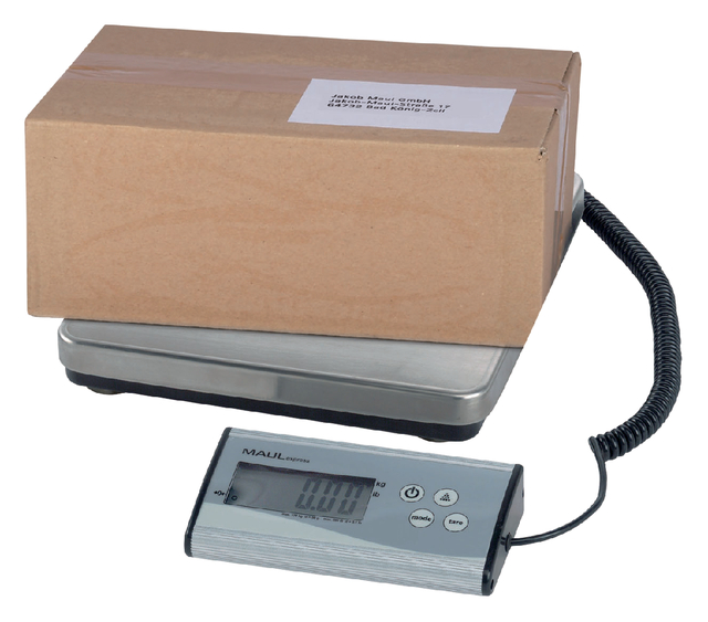 Pakketweger MAUL Cargo 50kg metalen plateau 27x27cm + 9V batterij zilver — Foto 2 von 2